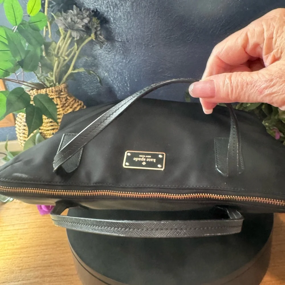 Kate Spade Black Avenue Daveney Nylon Laptop Bag
